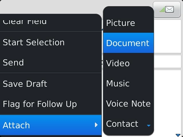Press Document.Go to the required folder.