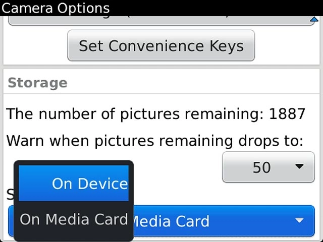 Press On Device or On Media Card.