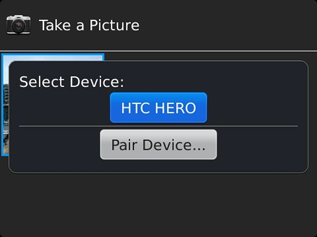 Press the required device or Pair Device....