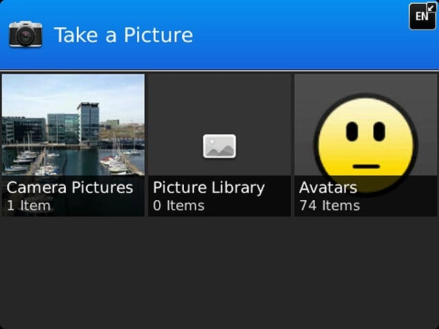 To take a new picture:Press Take a Picture.