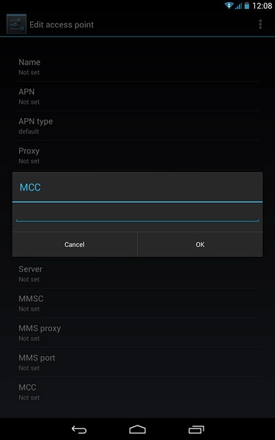 Key in 505 and press OK.