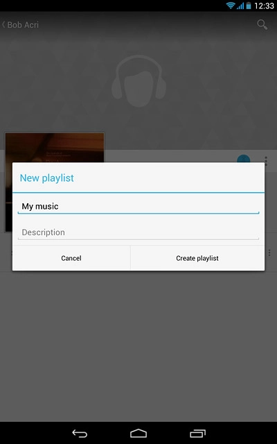 Press Create playlist.