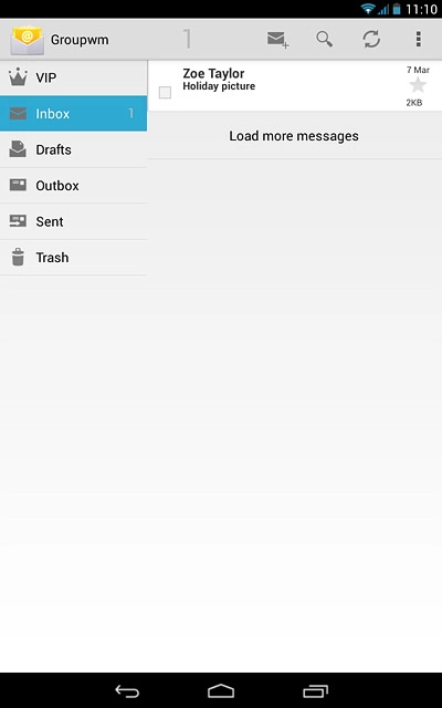 Press the home icon to return to the home screen.