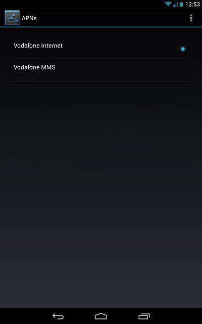 Press the home icon to return to the home screen.