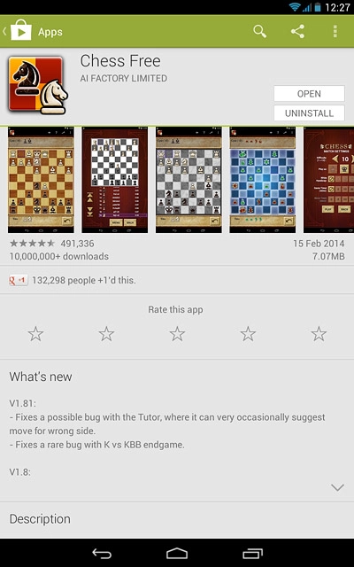Follow the instructions on the display to install the app.Press the home icon to return to the home screen.