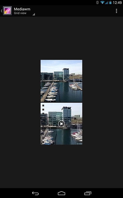 Press the home icon to return to the home screen.