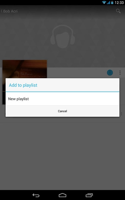 Press New playlist.Key in a name for the playlist.