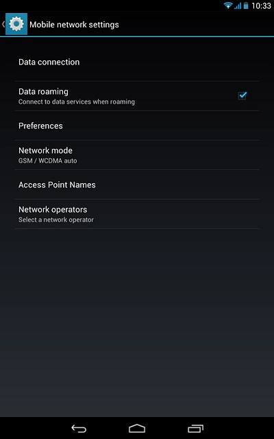 Press Access Point Names.