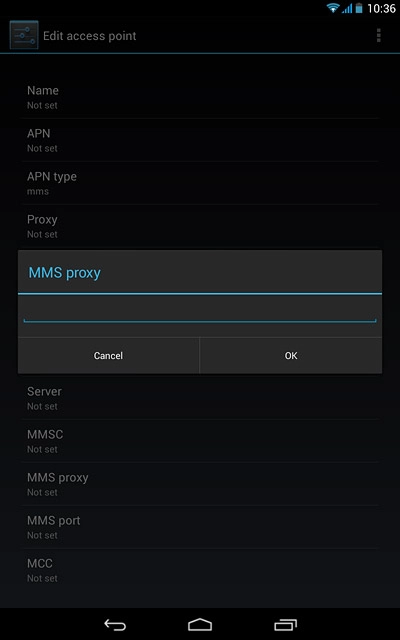 Key in 10.202.002.060 and press OK.