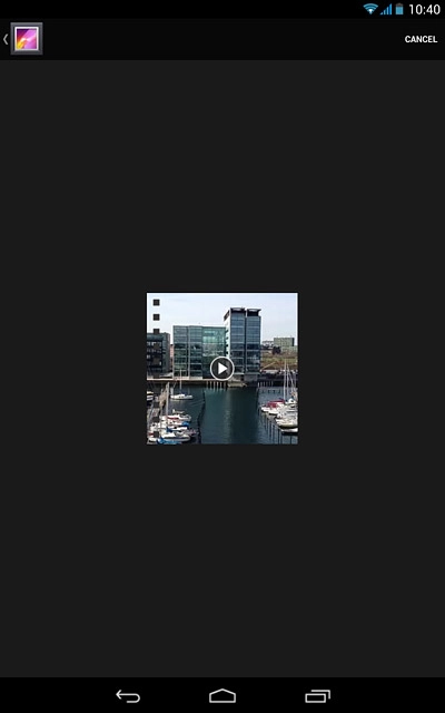 Press the required video clip.