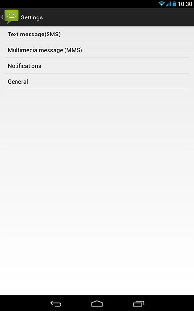 Press Text message(SMS).