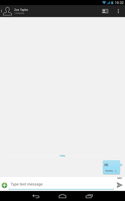 Press the home icon to return to the home screen.