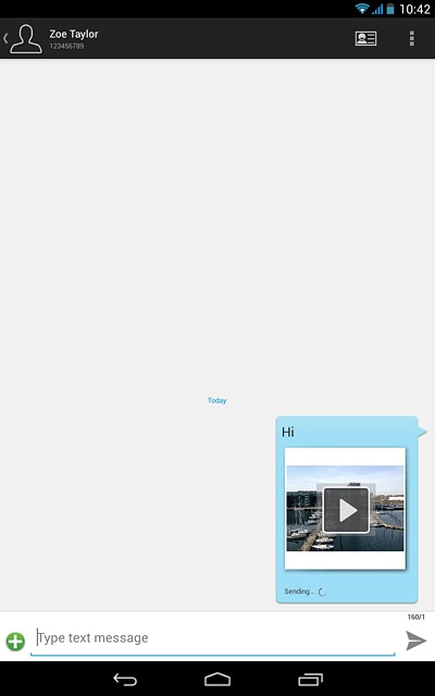 Press the home icon to return to the home screen.