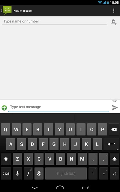 The following steps require that you're writing text and that the keypad is visible.