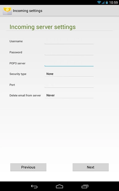 Press the field next to 