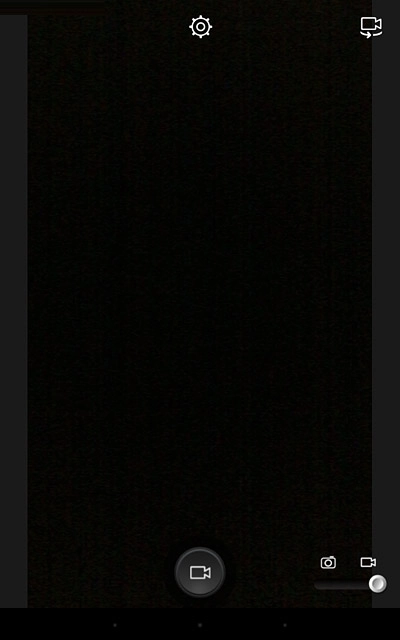 Press the video recorder icon to start recording.