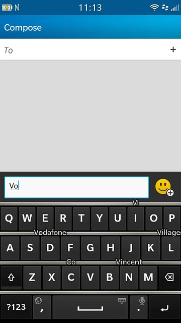Press and drag the required word upwards to insert it.