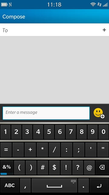 Press the required number or the required symbol.