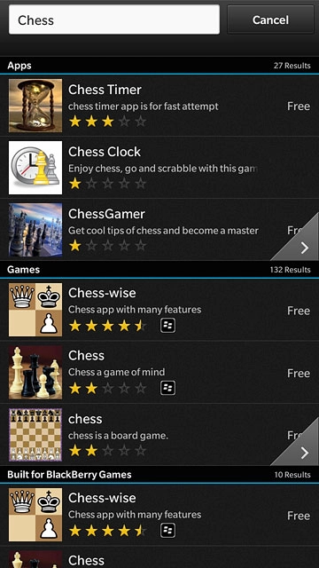 Press the required app.