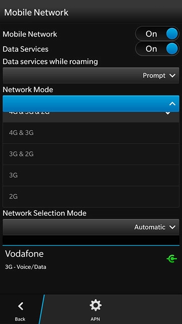 Press one of the following options:2G