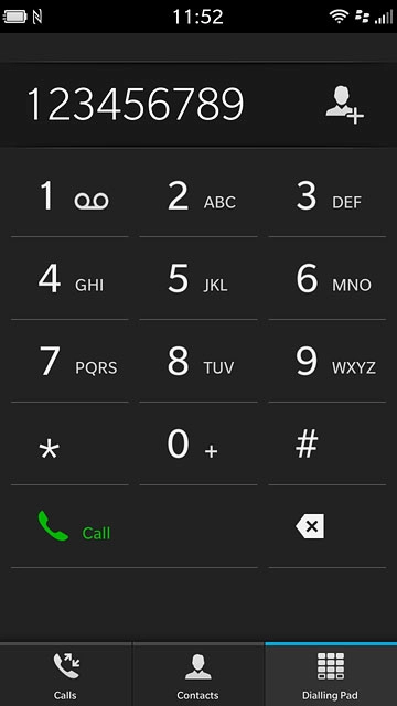 Key in the required number and press Call.