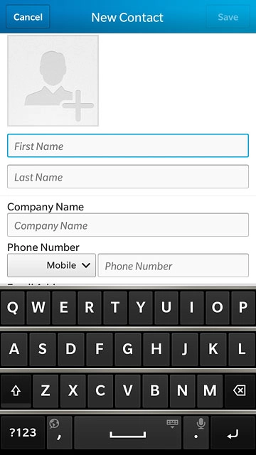 Press First Name and key in the required first name.