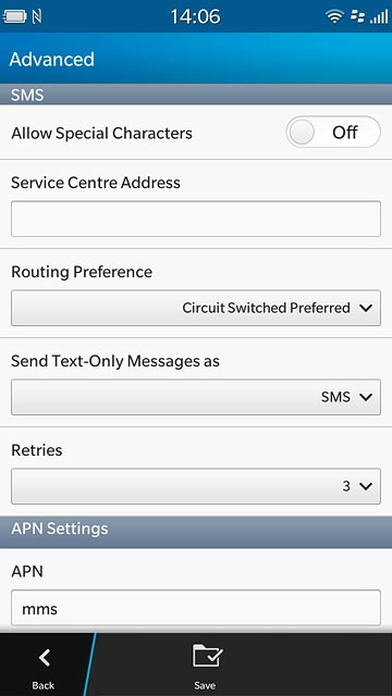 Press the drop down list below 