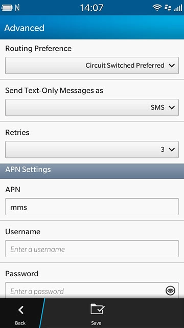 Press the drop down list below 