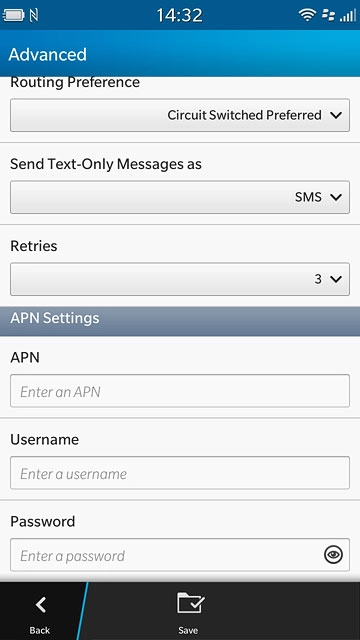 Press the field below 