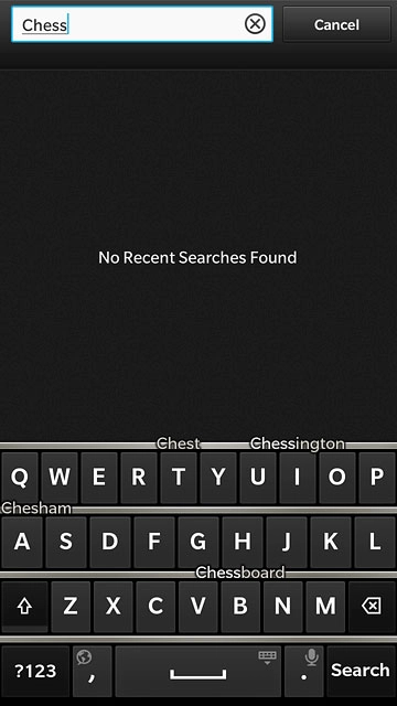 Key in the name of the required app and press Search.