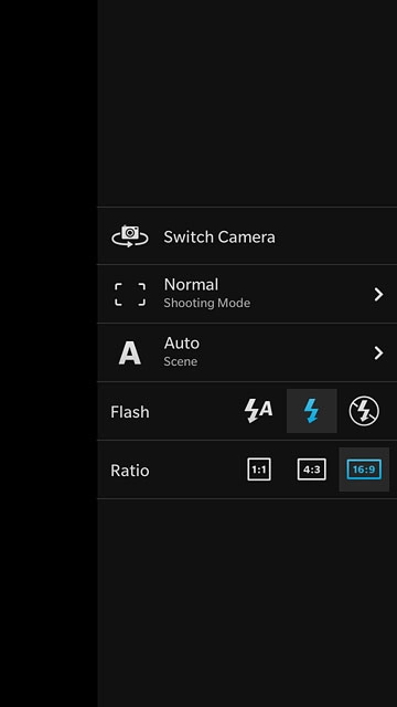 Press the flash on icon or the flash off icon.