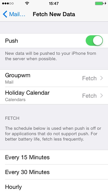 Press the indicator nexto to 