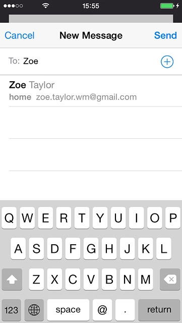 Key in the first letters of the required contact.Matching contacts are displayed.Press the required contact.Repeat the procedure to add more recipients.