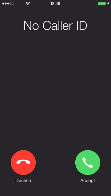 If the screen lock is turned off:Press Accept.