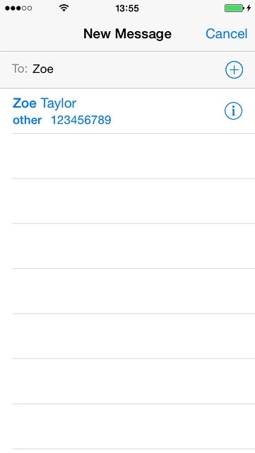 Key in the first letters of the required contact.Matching contacts are displayed.Press the required contact.