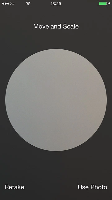 Drag the circle to the required position to select the required section.