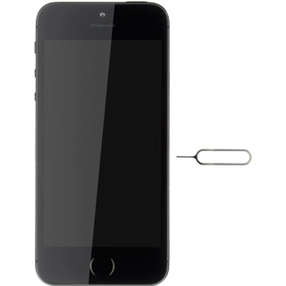 Insert the opener for the SIM holder into the small hole in the SIM holder on the side of your phone.