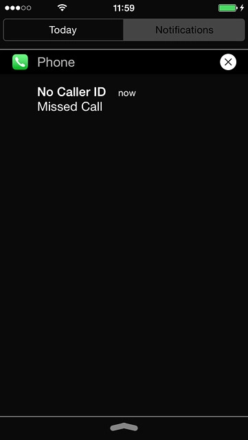 Press the required notification.Follow the instructions on the display to use the selected function.