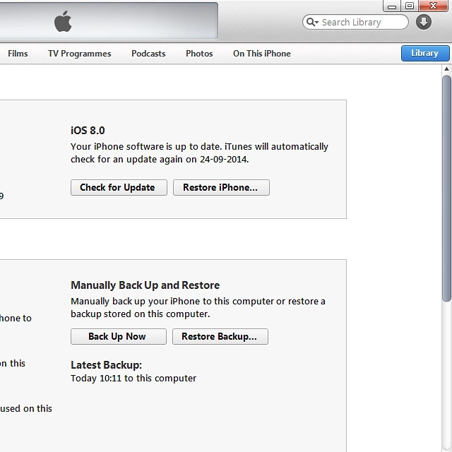 Click Check for Update.If a new software version is available, it's displayed.Follow the instructions on the screen to update the phone software.