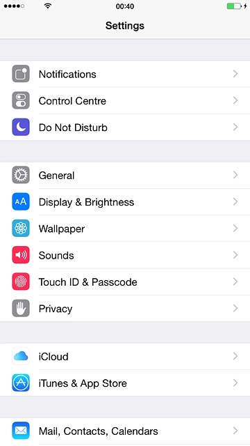 Press iTunes & App Store.