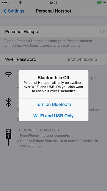 If this is the first time you use the function:Press Wi-Fi and USB Only.