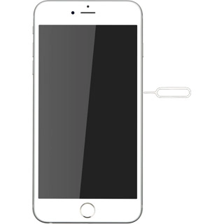 Insert the opener for the SIM holder into the small hole in the SIM holder on the side of your phone.