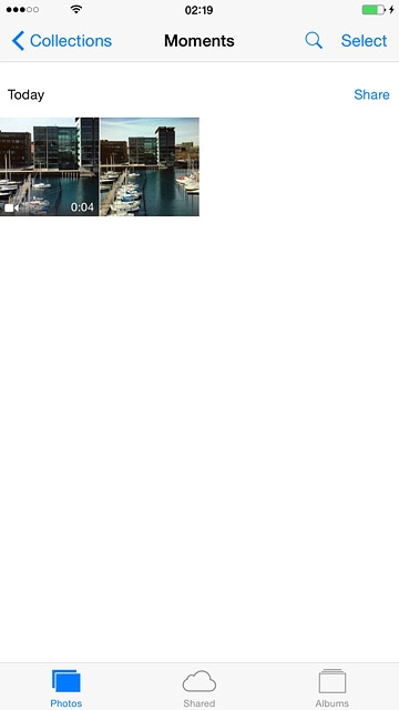 Go to the required folder.Press the required picture or the required video clip.