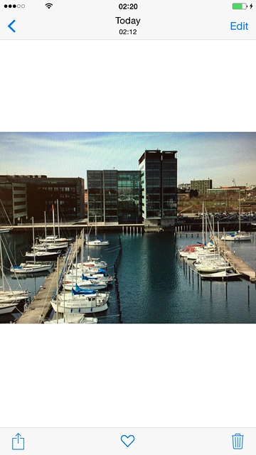 Make sure the other device is turned on and is ready to connect via AirDrop.Press the share icon.