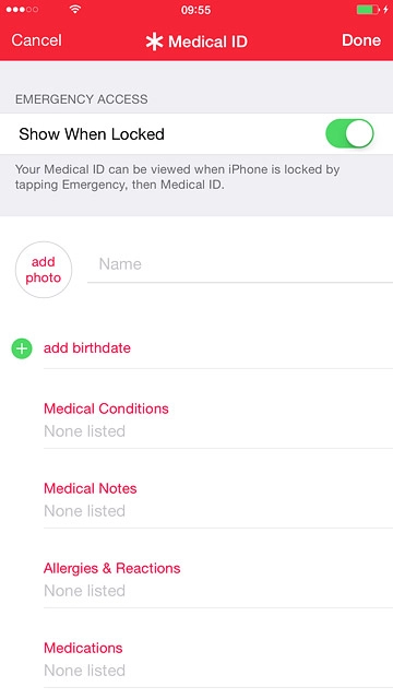 Press Name and key in your name.