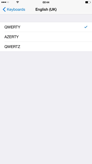 Press QWERTY until the function is turned on.