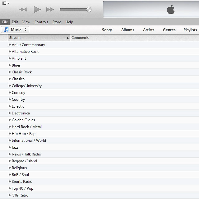 You need to add your files to the iTunes library.Click File.