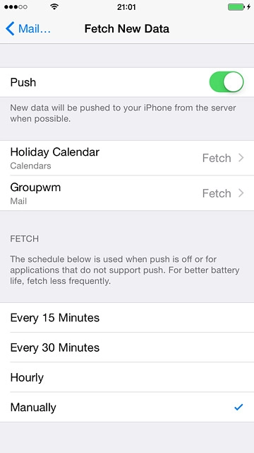 Press the indicator nexto to 