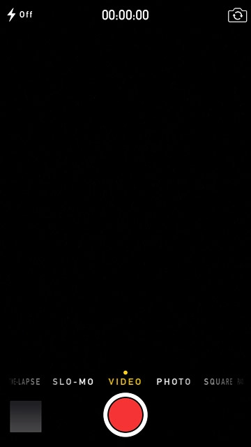 Press the record icon to start the video recorder.