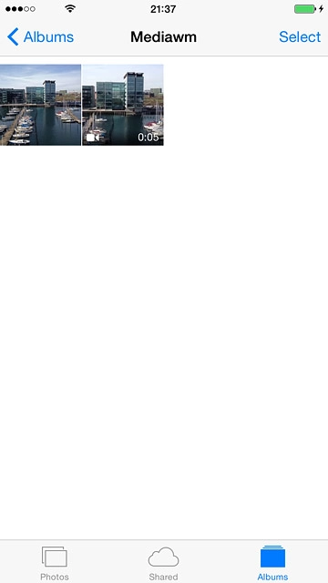 Go to the required folder.Press the required picture or the required video clip.